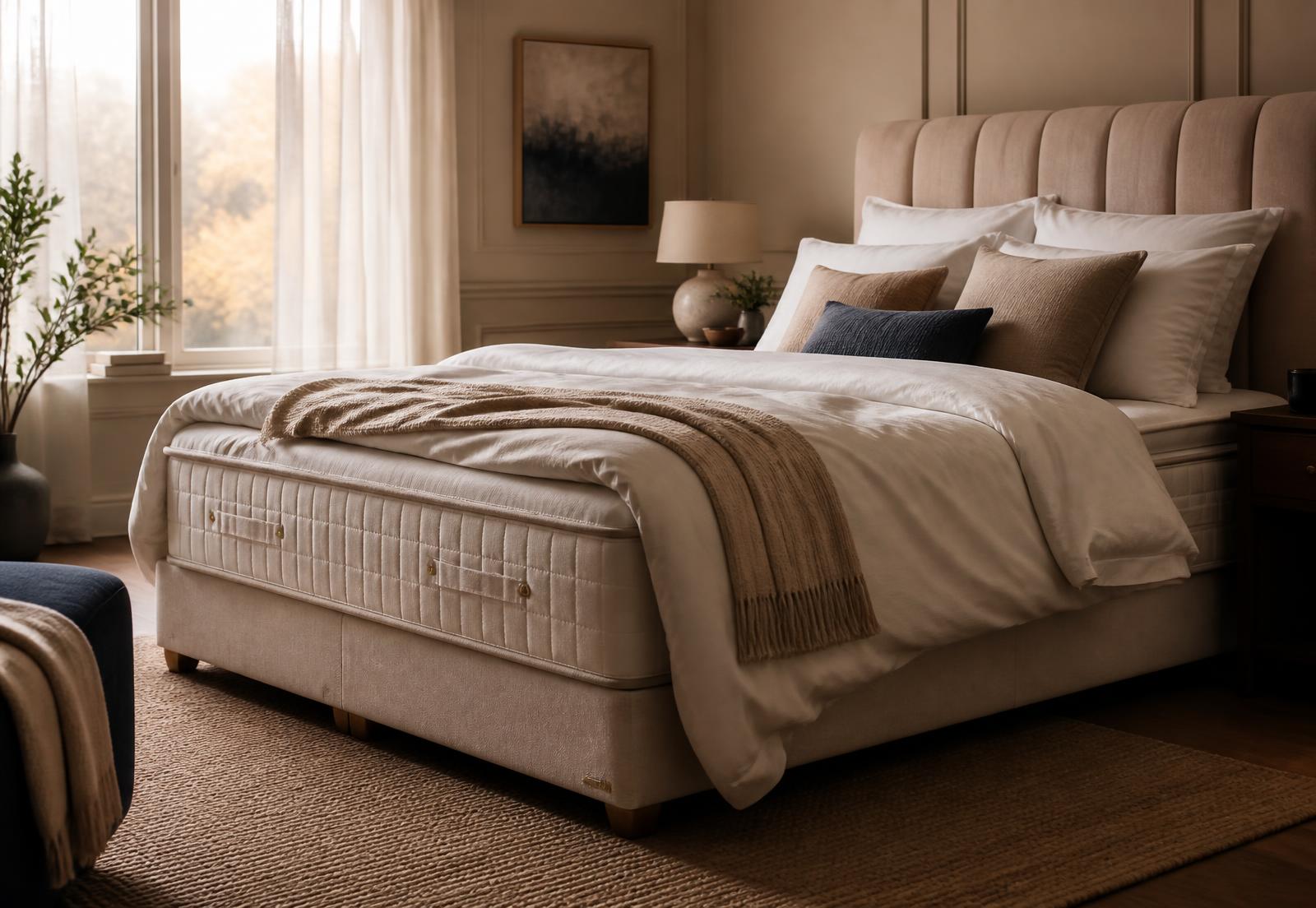 Quarto aconchegante com colchão como protagonista